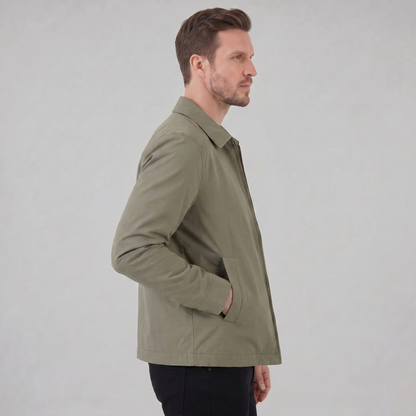 Men's Harrington Jacket with Check Lining