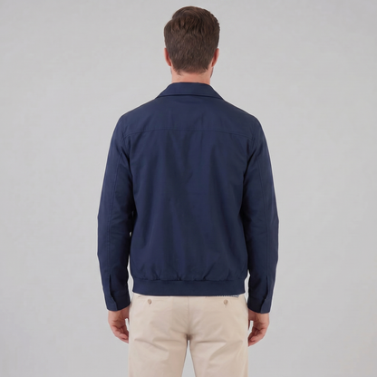 Men's Harrington Jacket with Check Lining