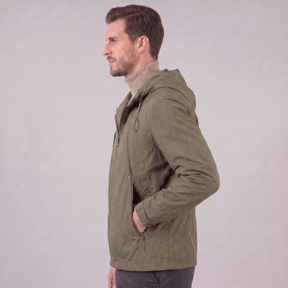Men's Hooded Lightweight Windbreaker Jacket