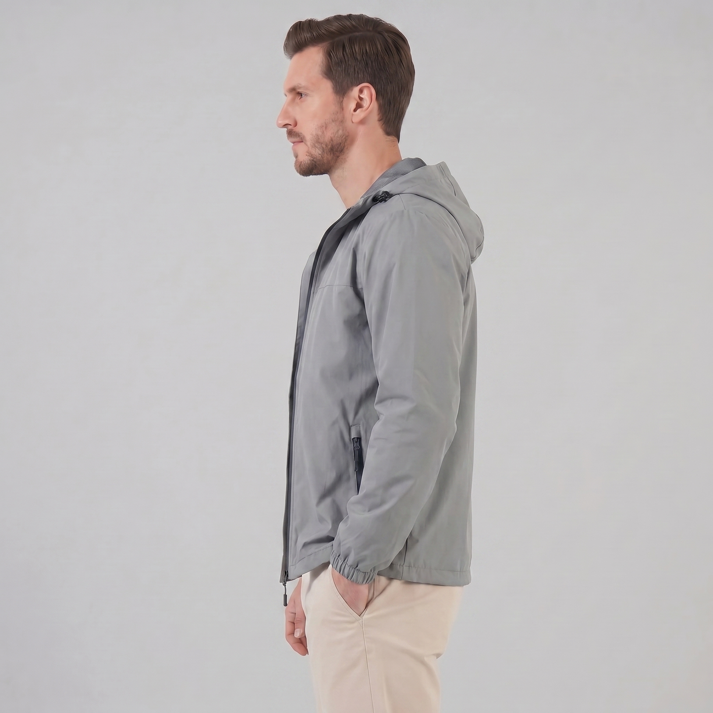 Men's Hooded Windbreaker Jacket