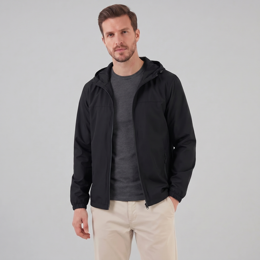 Men's Hooded Windbreaker Jacket