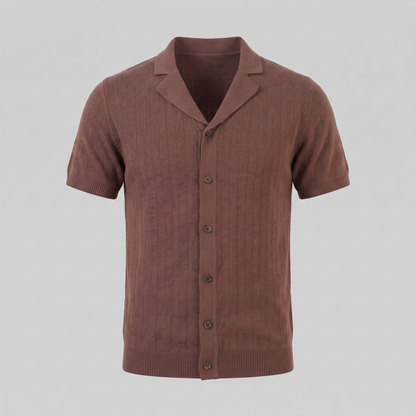 Men's Knit Button Shirt