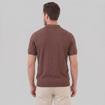 Men's Knit Button Shirt