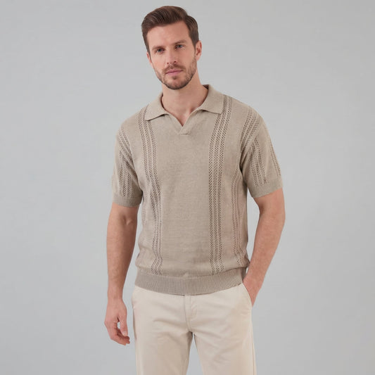 Men's Knit Polo Shirt