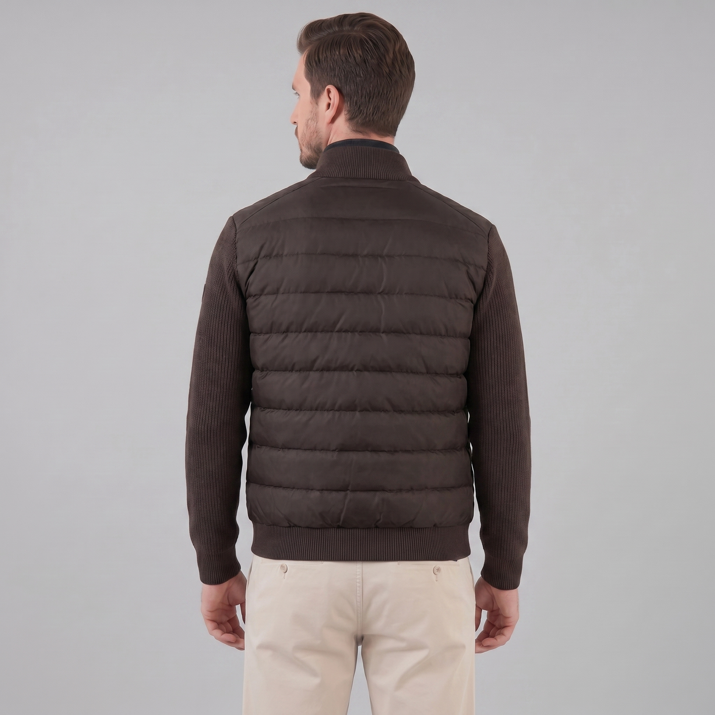 Men's Knit Sleeve Down Jacket