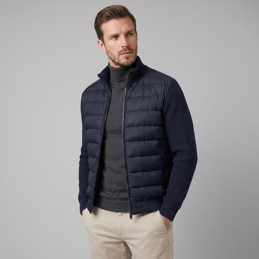 Men's Knit Sleeve Down Jacket