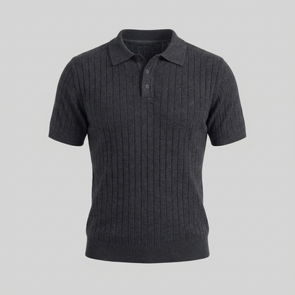 Men's Knit Striped Polo