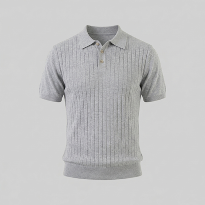 Men's Knit Striped Polo