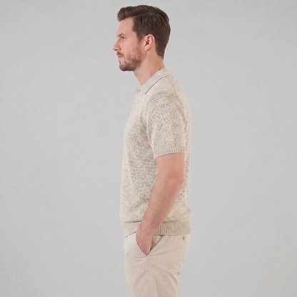 Men's Knitted Summer Polo Shirt