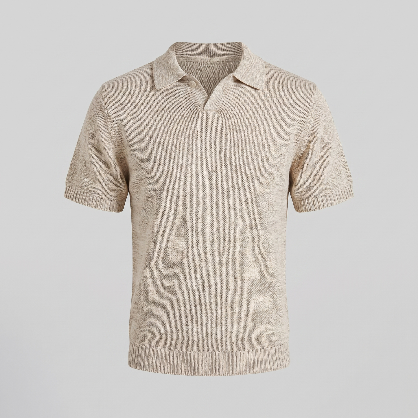 Men's Knitted Summer Polo Shirt