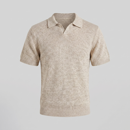 Men's Knitted Summer Polo Shirt
