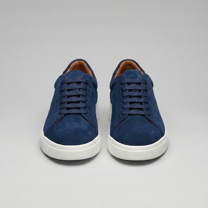 Men's Leather Lace-Up Sneakers