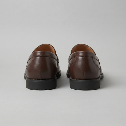 Men's Leather-Look Penny Loafers