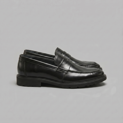 Men's Leather-Look Penny Loafers
