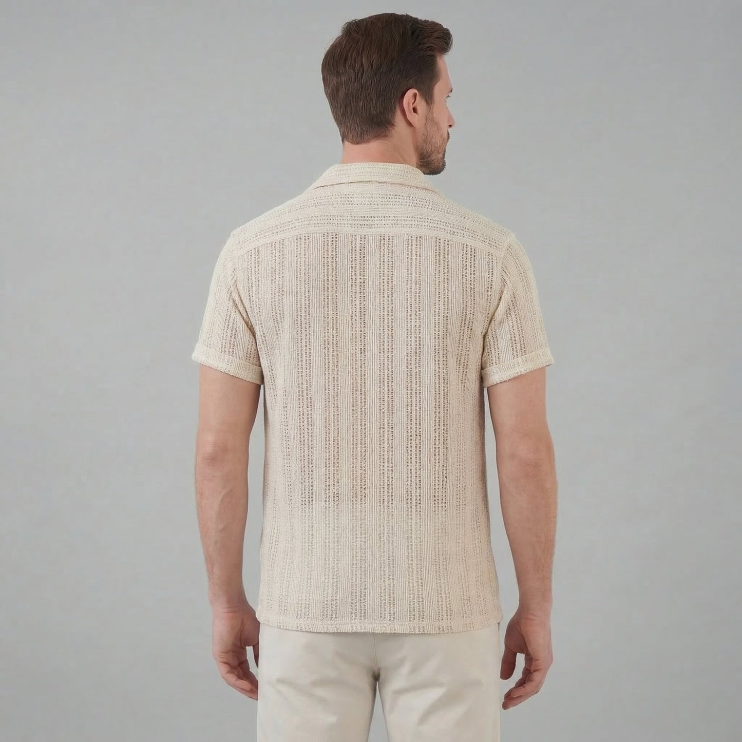Men's Lightweight Button-Down Shirt for Summer