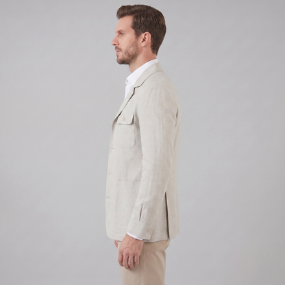 Men's Lightweight Linen Blend Jacket