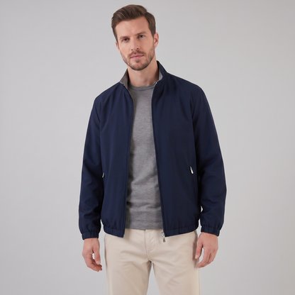 Men's Lightweight Zip-Up Bomber Jacket