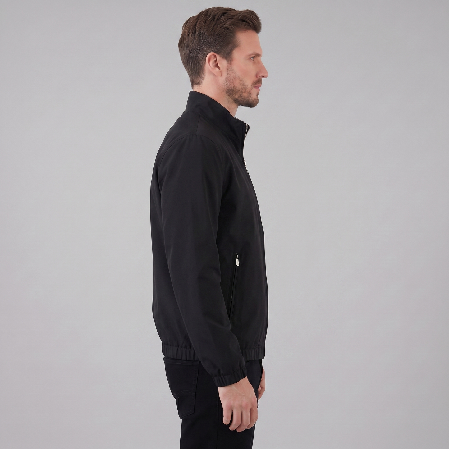 Men's Lightweight Zip-Up Bomber Jacket