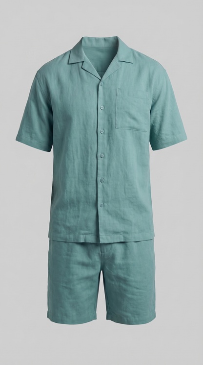 Men's Linen Blend Outfit Set