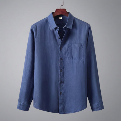 Men's Linen Long Sleeve Shirt