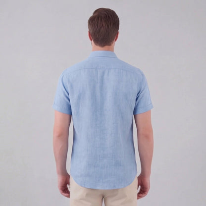 Men's Linen Short Sleeve Shirt