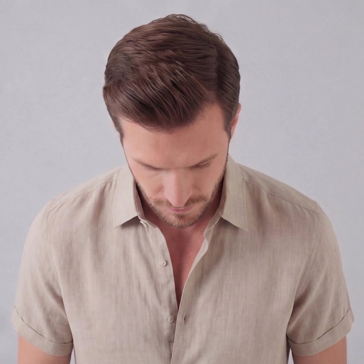 Men's Linen Short Sleeve Shirt
