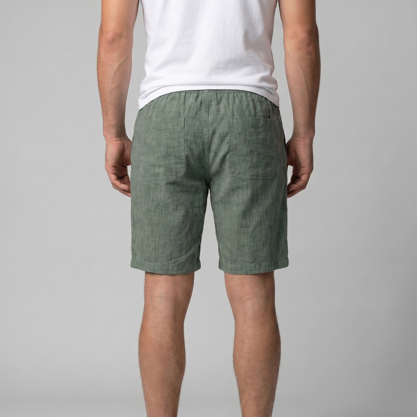 Men's Linen Summer Beach Shorts