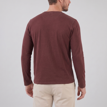 Men's Long Sleeve Henley Shirt
