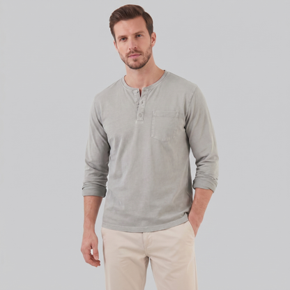 Men's Long Sleeve Henley Shirt