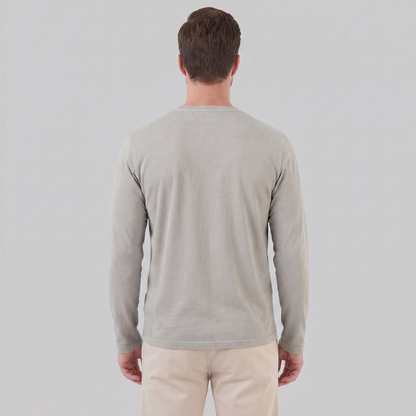 Men's Long Sleeve Henley Shirt