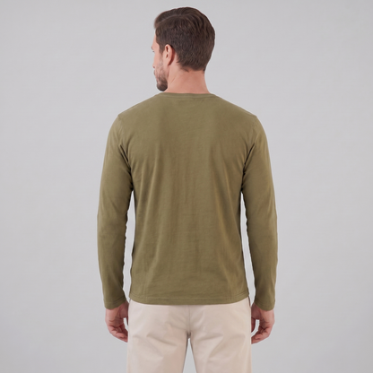 Men's Long Sleeve Henley Shirt