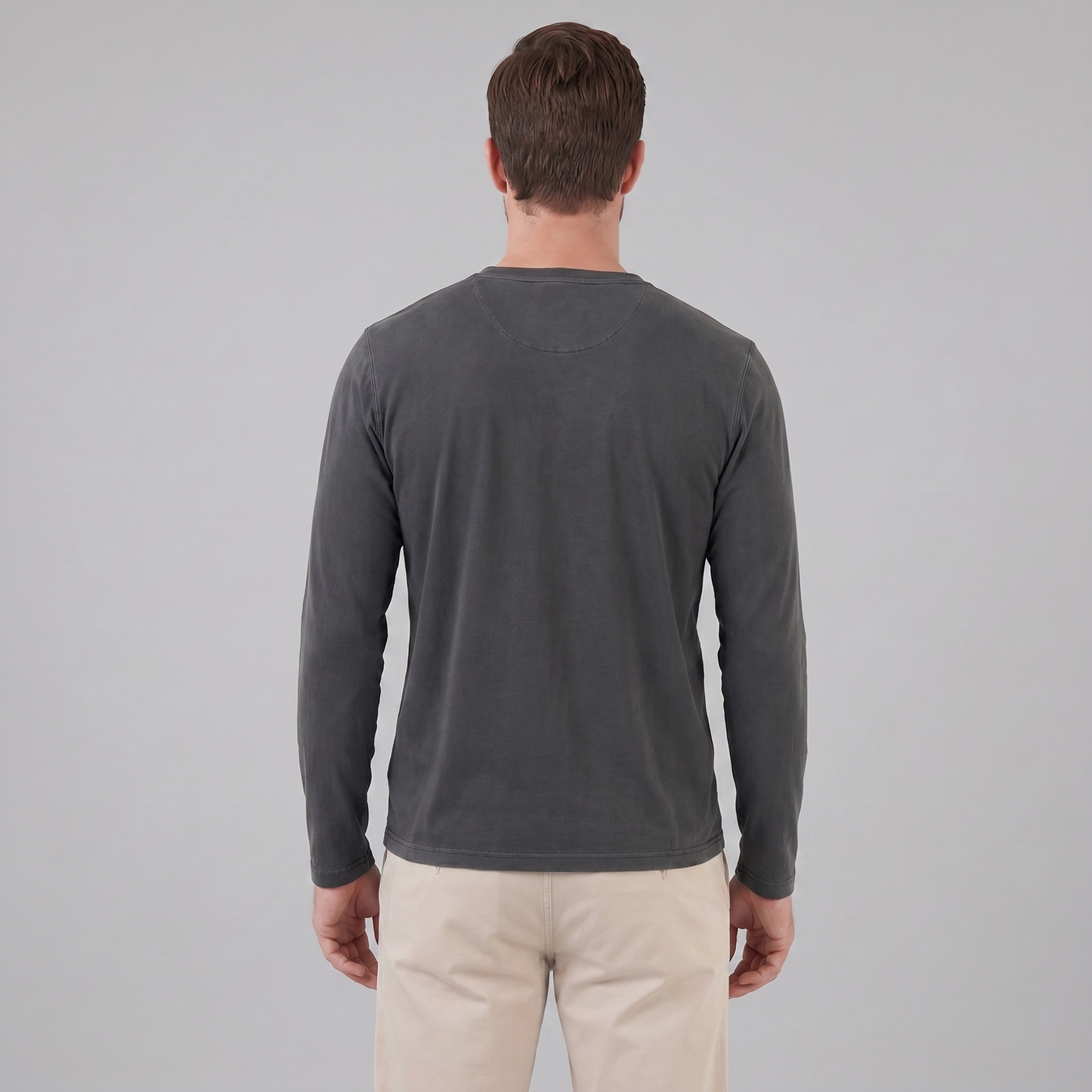 Men's Long Sleeve Henley Shirt