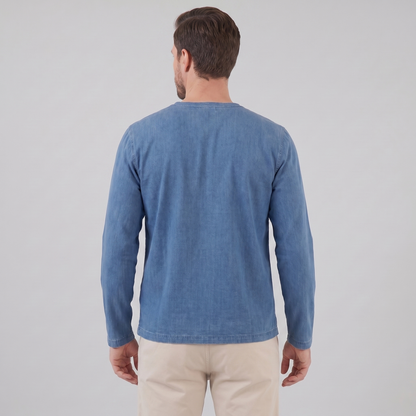 Men's Long Sleeve Henley Shirt