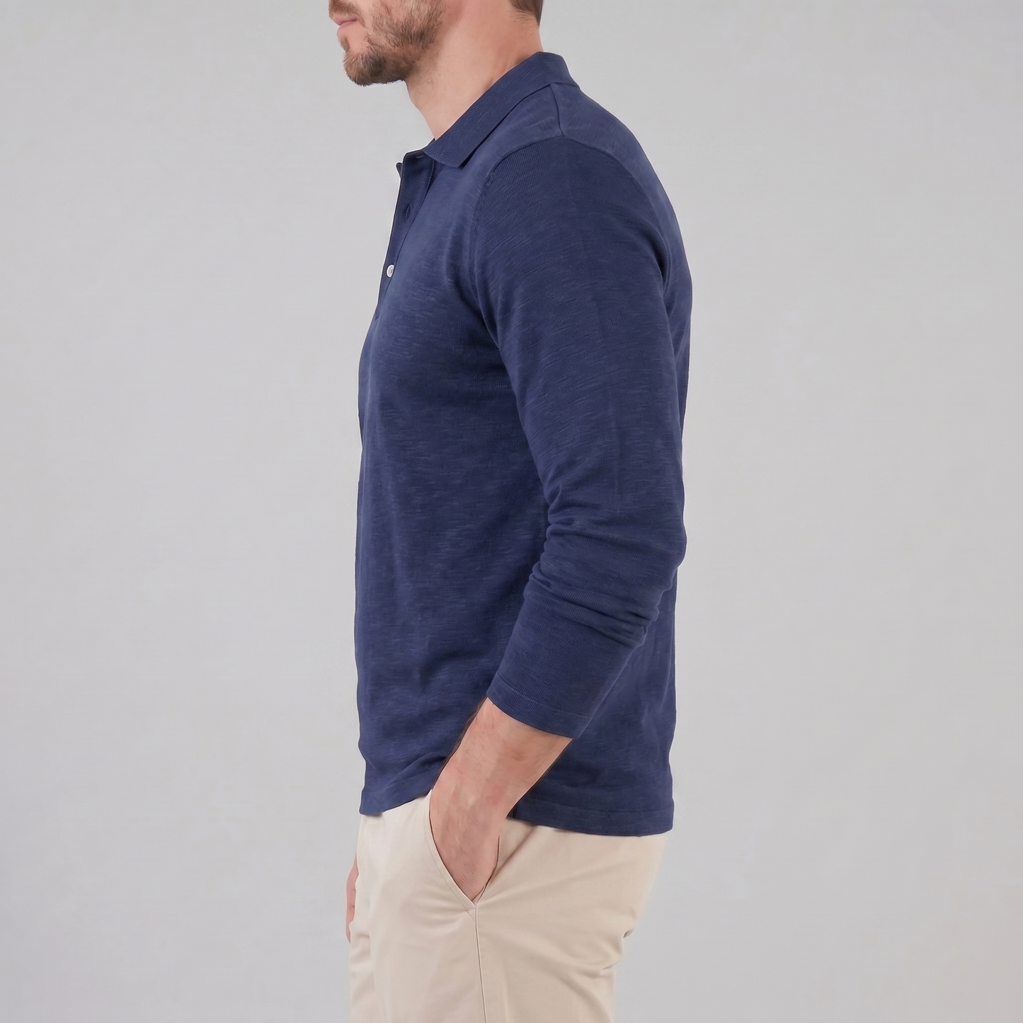 Men's Long Sleeve Polo Shirt