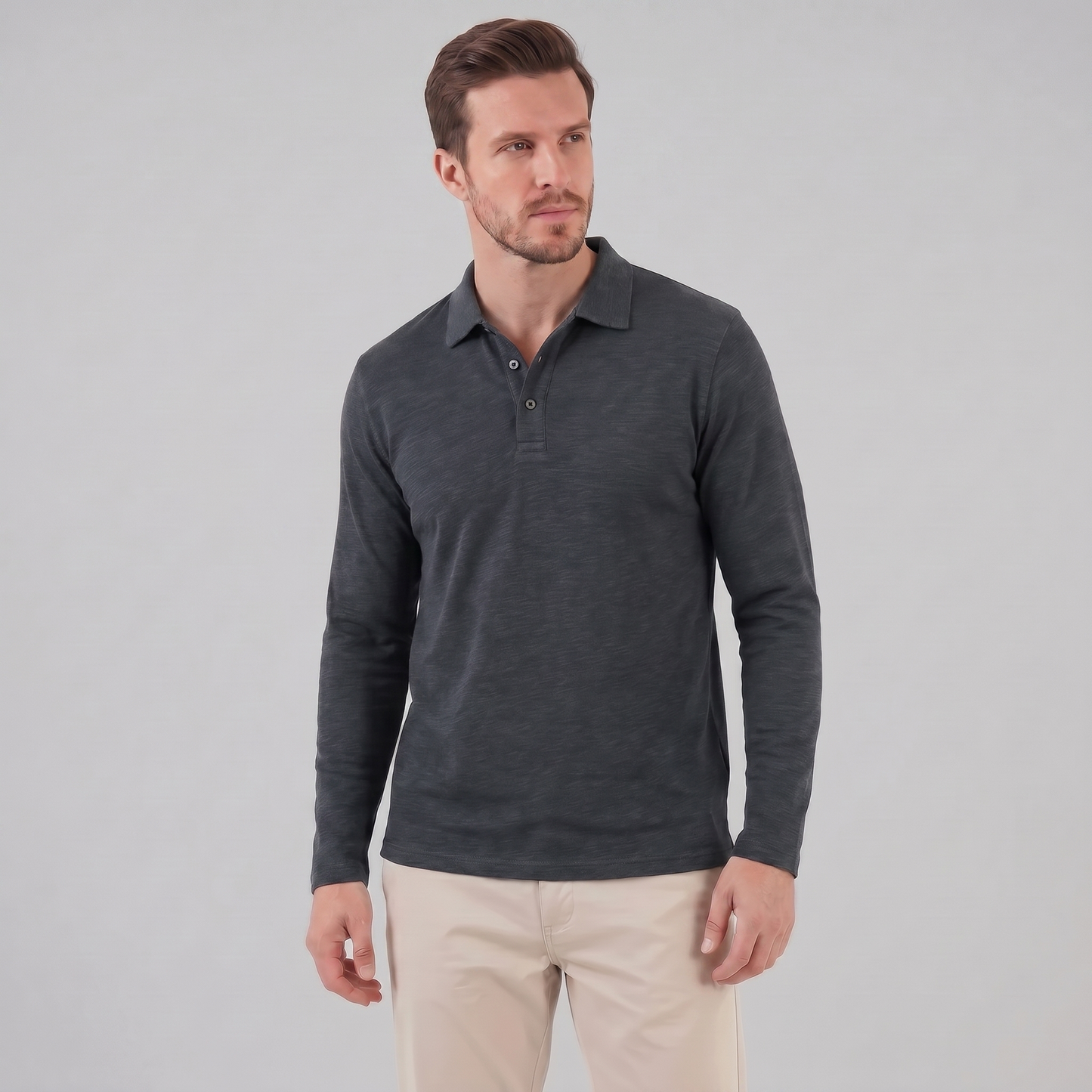 Men's Long Sleeve Polo Shirt