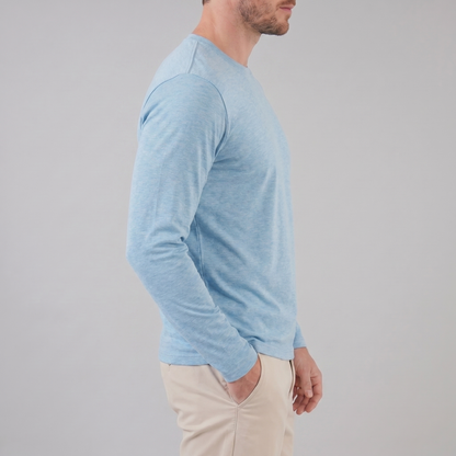 Men's Long-Sleeved Crew Neck Sweater