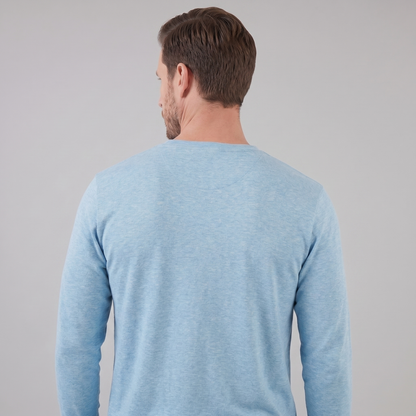 Men's Long-Sleeved Crew Neck Sweater