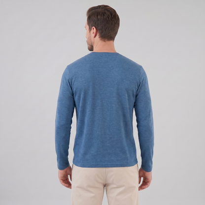 Men's Long-Sleeved Crew Neck Sweater