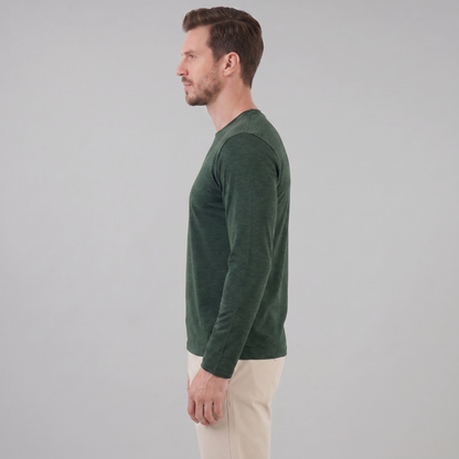 Men's Long-Sleeved Crew Neck Sweater