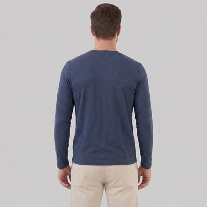 Men's Long-Sleeved Crew Neck Sweater