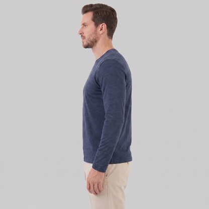 Men's Long-Sleeved Crew Neck Sweater
