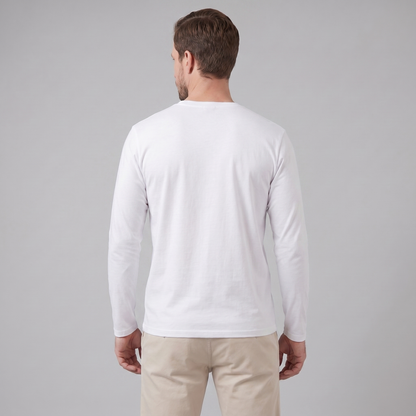 Men's Long-Sleeved Crew Neck Sweater