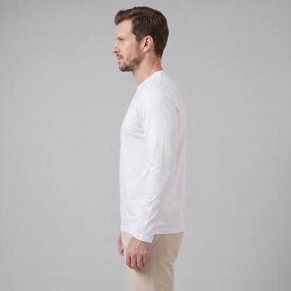 Men's Long-Sleeved Crew Neck Sweater