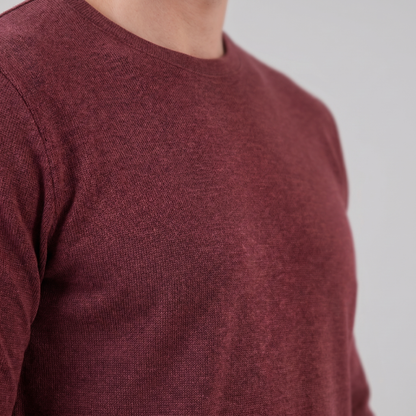 Men's Long-Sleeved Crew Neck Sweater