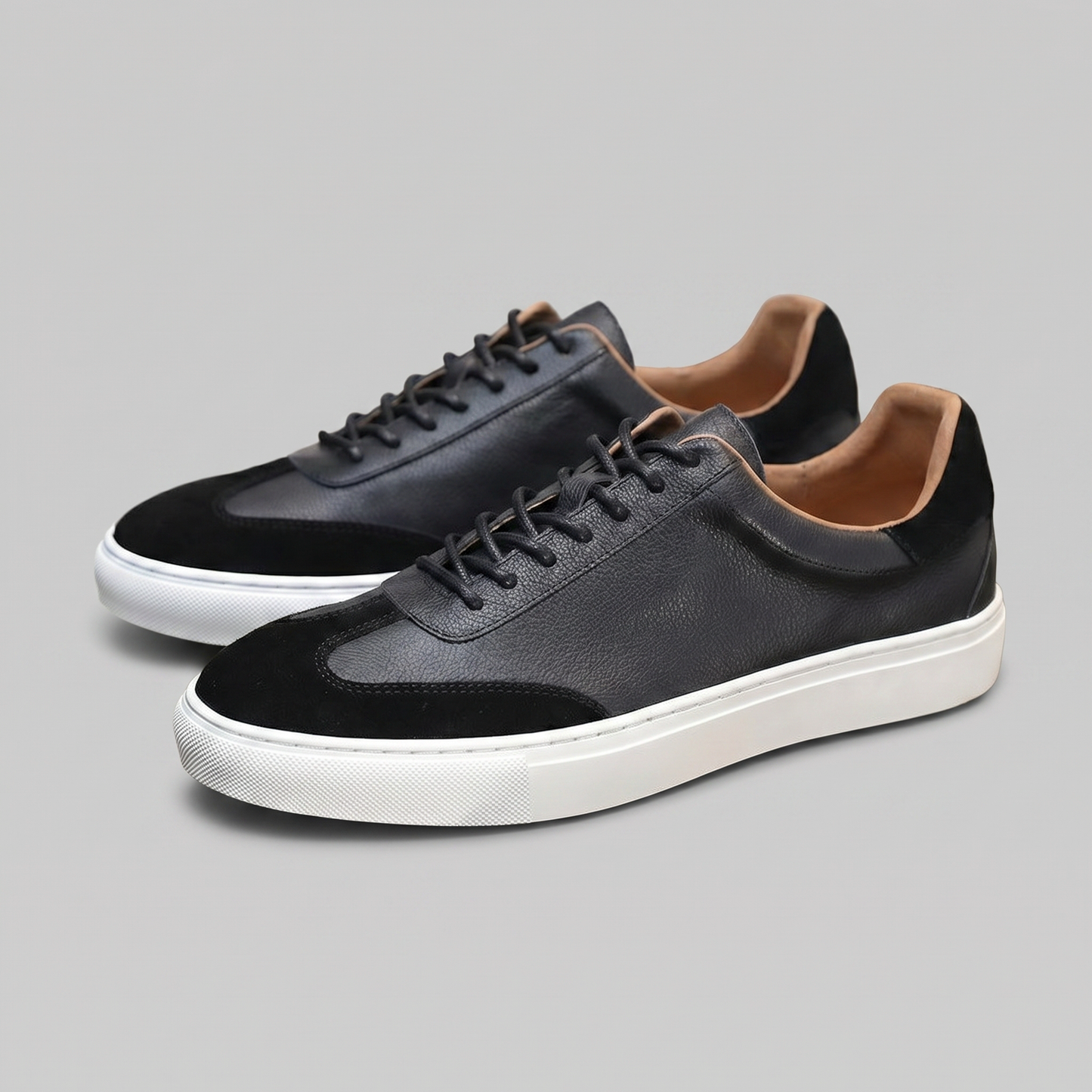 Men's Low-Top Leather Sneakers