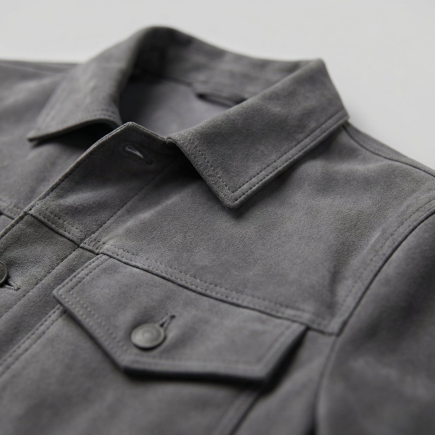 Men's Minimalist Button Closure Jacket