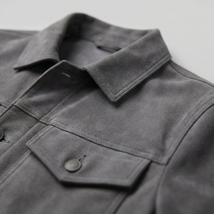Men's Minimalist Button Closure Jacket
