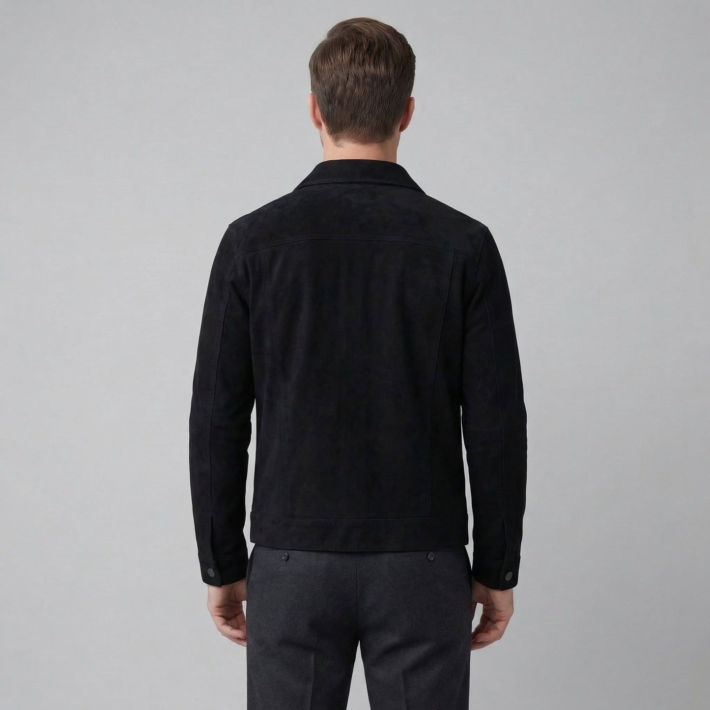 Men's Minimalist Button Closure Jacket