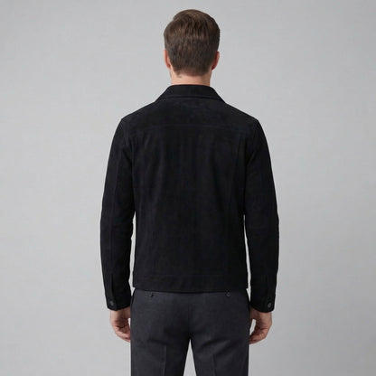 Men's Minimalist Button Closure Jacket