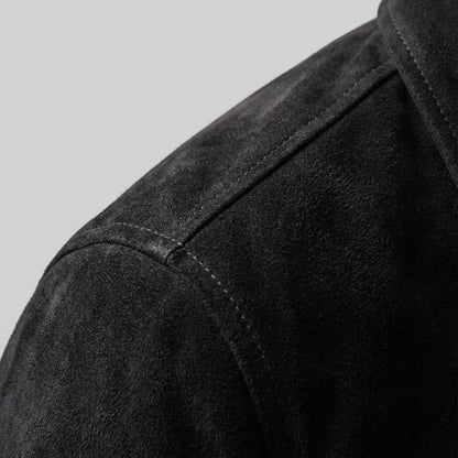Men's Minimalist Button Closure Jacket